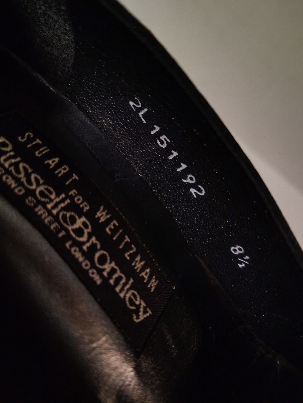Stuart Weitzman Russell & Bromley Black Suede Leather Platform High Heel Pumps - Picture 8 of 9
